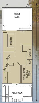 Image 2 for HB04 The Mallard Houseboat [38' - 6p]