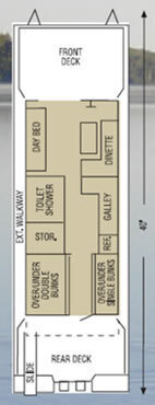 Image 2 for HB12 The Walleye Houseboat [40' - 6p]
