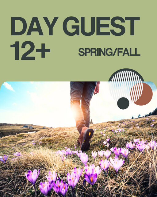 Image 1 for Day Guests 12 + (Spring/Fall)