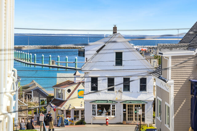 View from 2nd floor deck of Commercial street