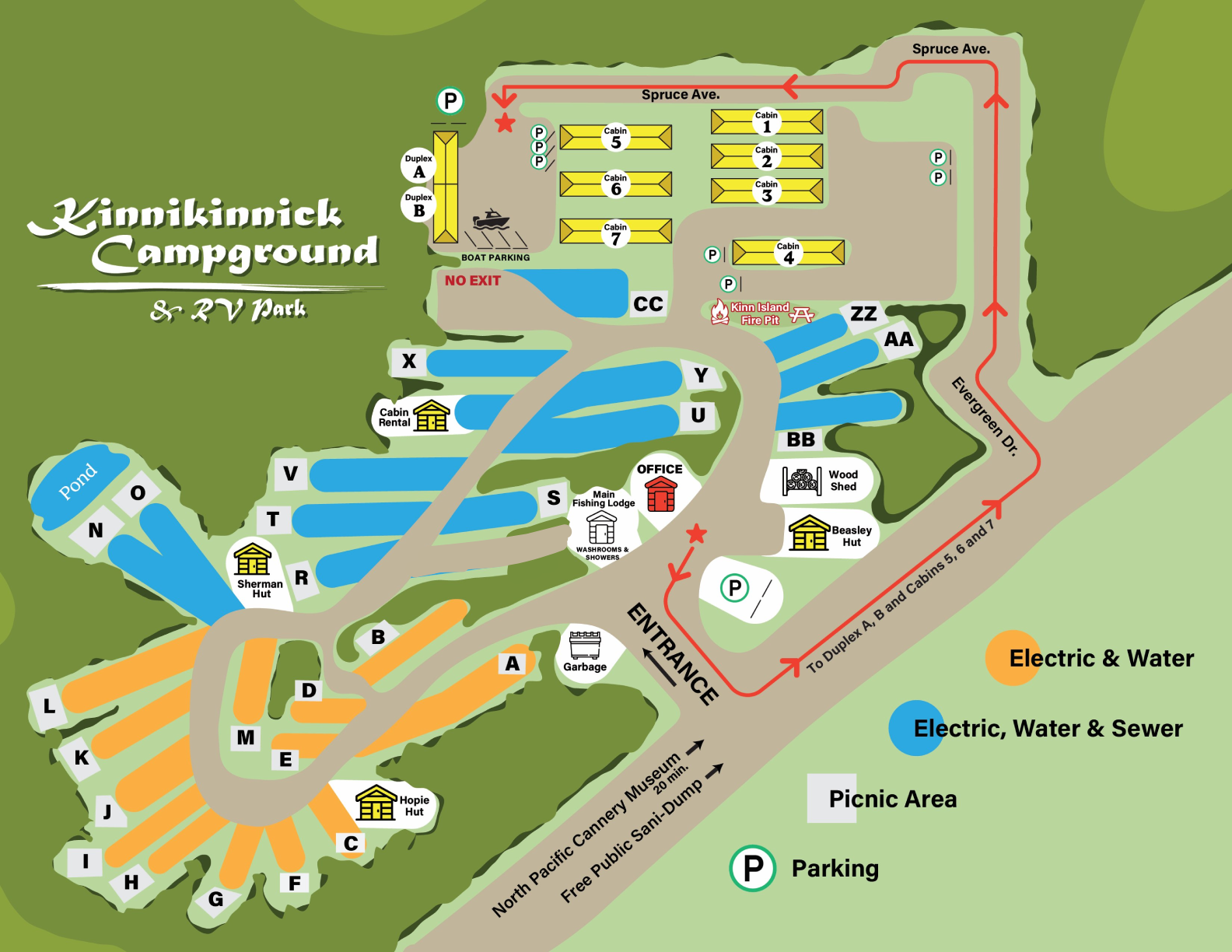 Kinnikinnick Map