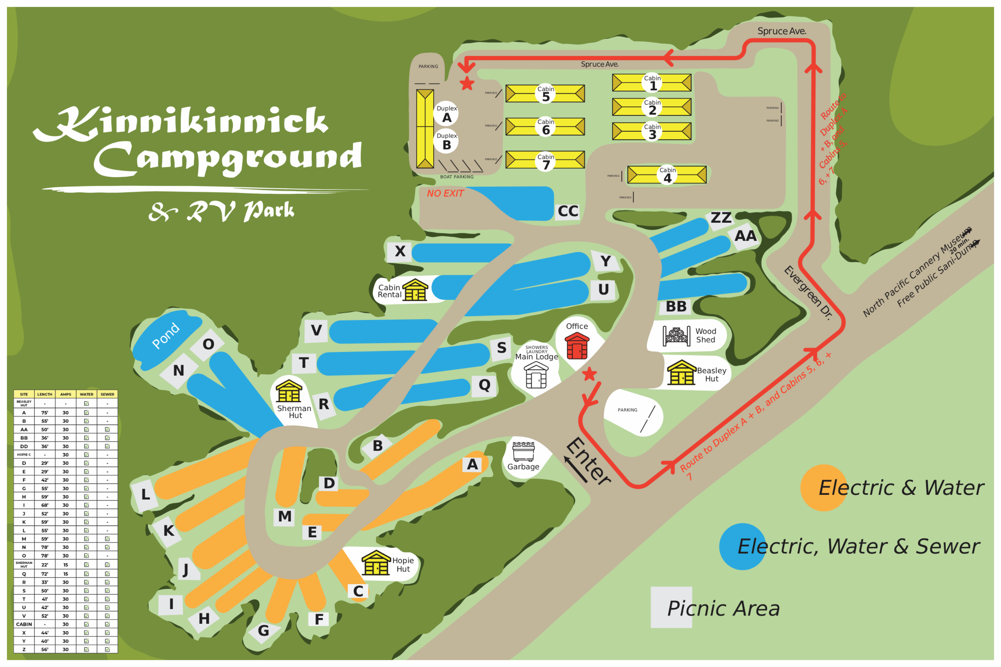 Kinnikinnick Map