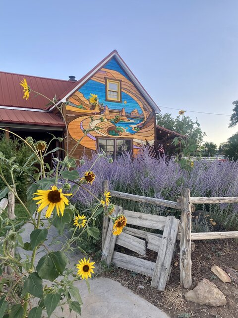 Front of The Loubird House