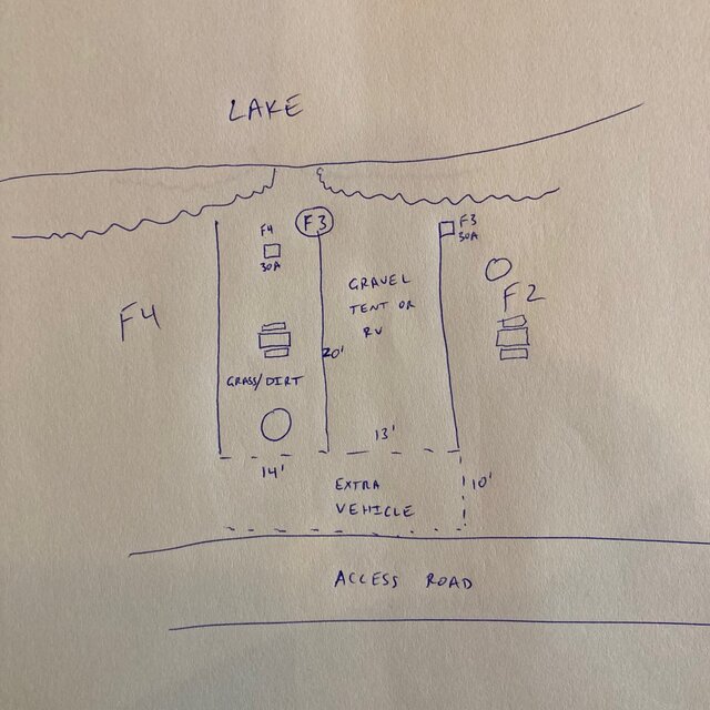Image 2 for F03 LAKESIDE - RV BACK IN or TENT SITE