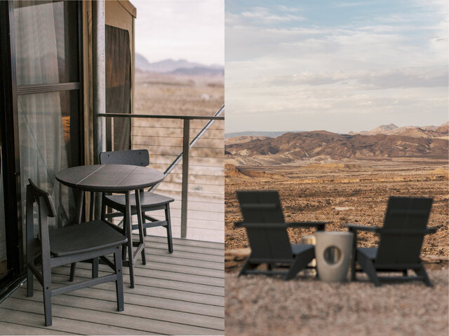 Tent 5 Outdoor Dining and Fire Pit