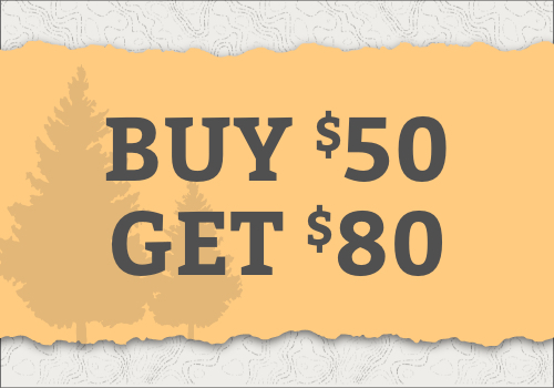 Image for Buy now, get more $80 for $50