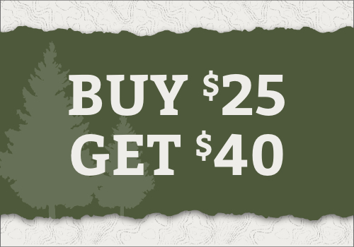 Image for Buy now, get more $25 for $40