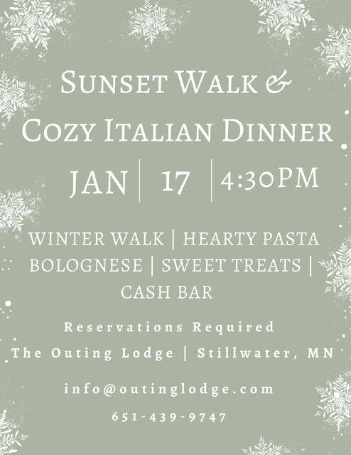 Image 1 for Jan 17th Sunset Walk & Cozy Italian Dinner
