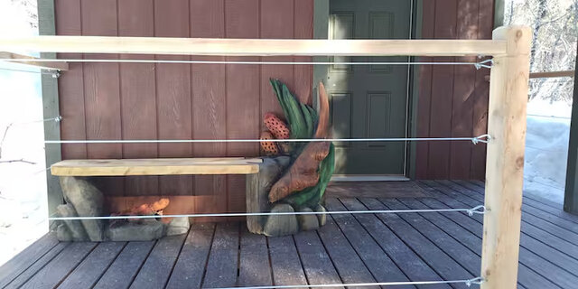 Custom otter bench