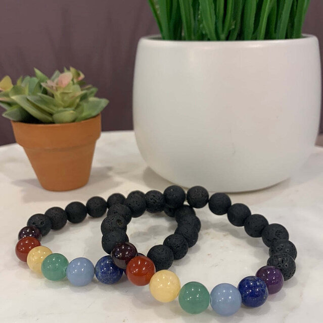 Image 2 for Chakra Handmade Healing Bracelets - Lava