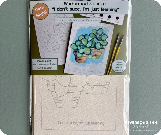 Image 2 for Watercolor Date Night Kit - Succulents