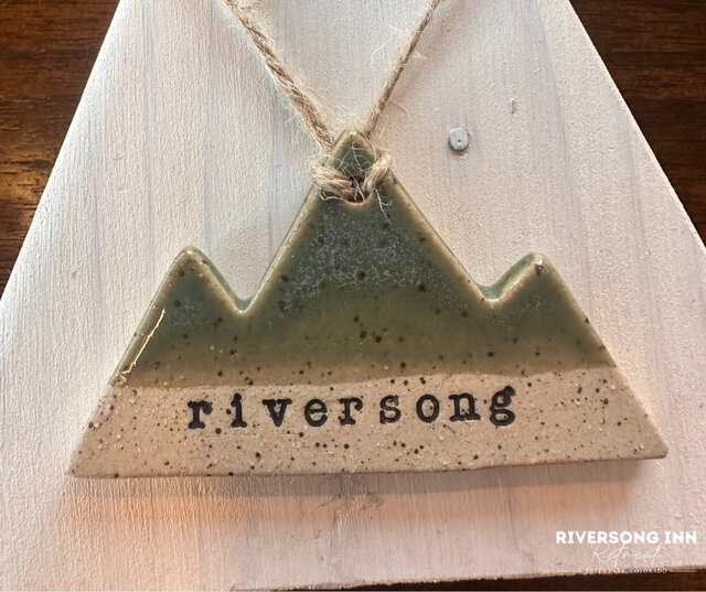 Image 1 for Riversong Mountain Ornament in Green
